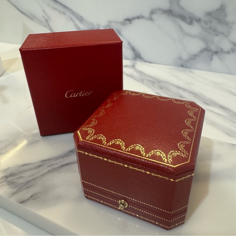 CARTIER 1895 18K GOLD WEDDING BAND RING IN 3.5 MM WIDTH - SIZE 59 MM - Picture 5 of 9